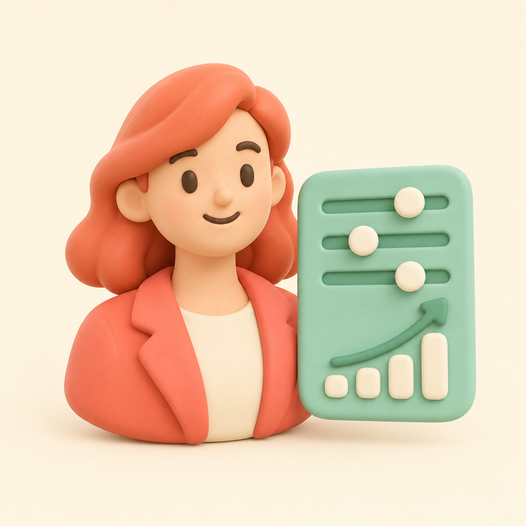 An account manager steering campaign settings from a live dashboard